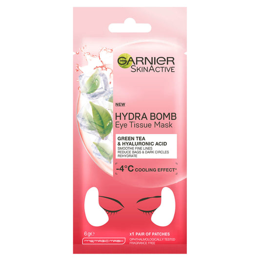 Garnier SkinActive Hydra Bomb Eye Tissue Mask - Green Tea (1 Pair)