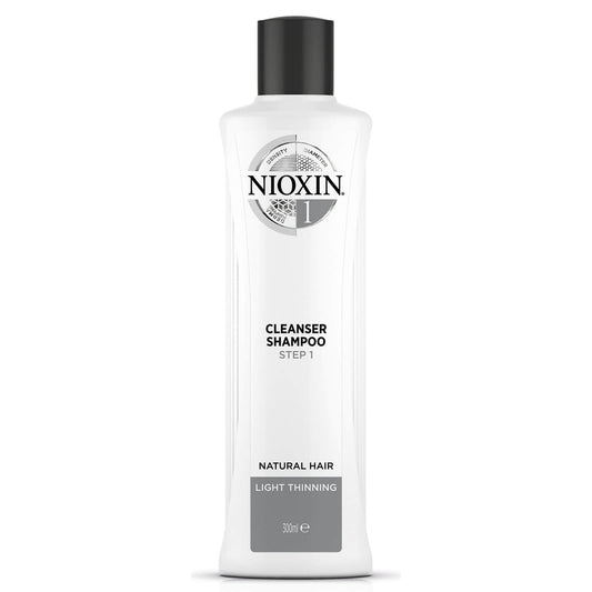 NIOXIN 3-part System 1 Cleanser Shampoo for Natural Hair with Light Thinning 300ml