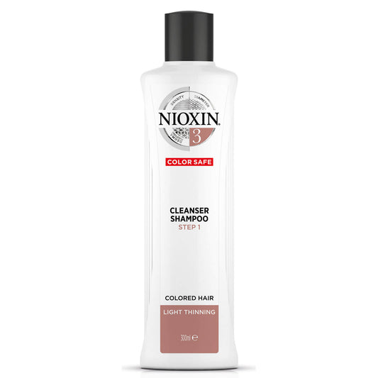 NIOXIN 3-part System 3 Cleanser Shampoo for Colored Hair with Light Thinning 300ml