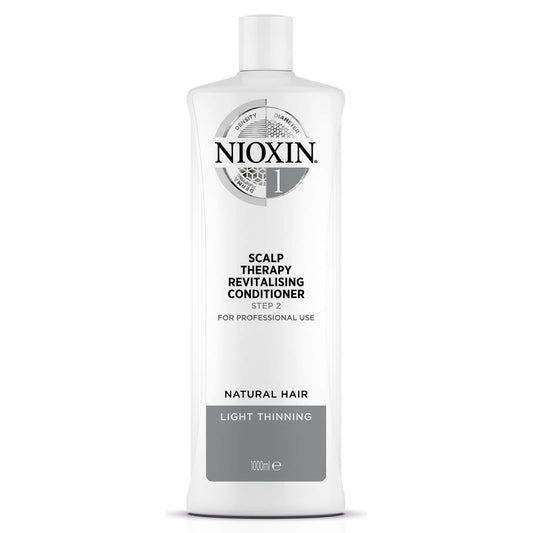 NIOXIN 3-Part System 1 Scalp Therapy Revitalising Conditioner for Natural Hair with Light Thinning 1000ml