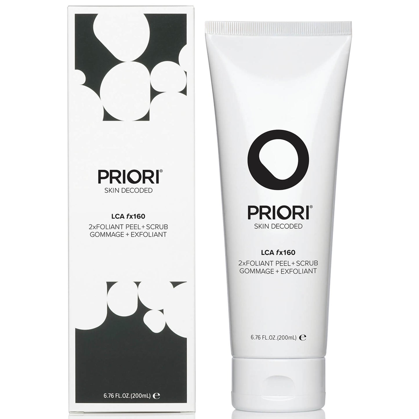 Priori LCA fx160 2xfoliant Peel+Scrub