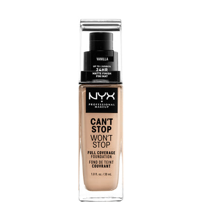 NYX Professional Makeup Can't Stop Won't Stop 24 Hour Foundation (Various Shades)