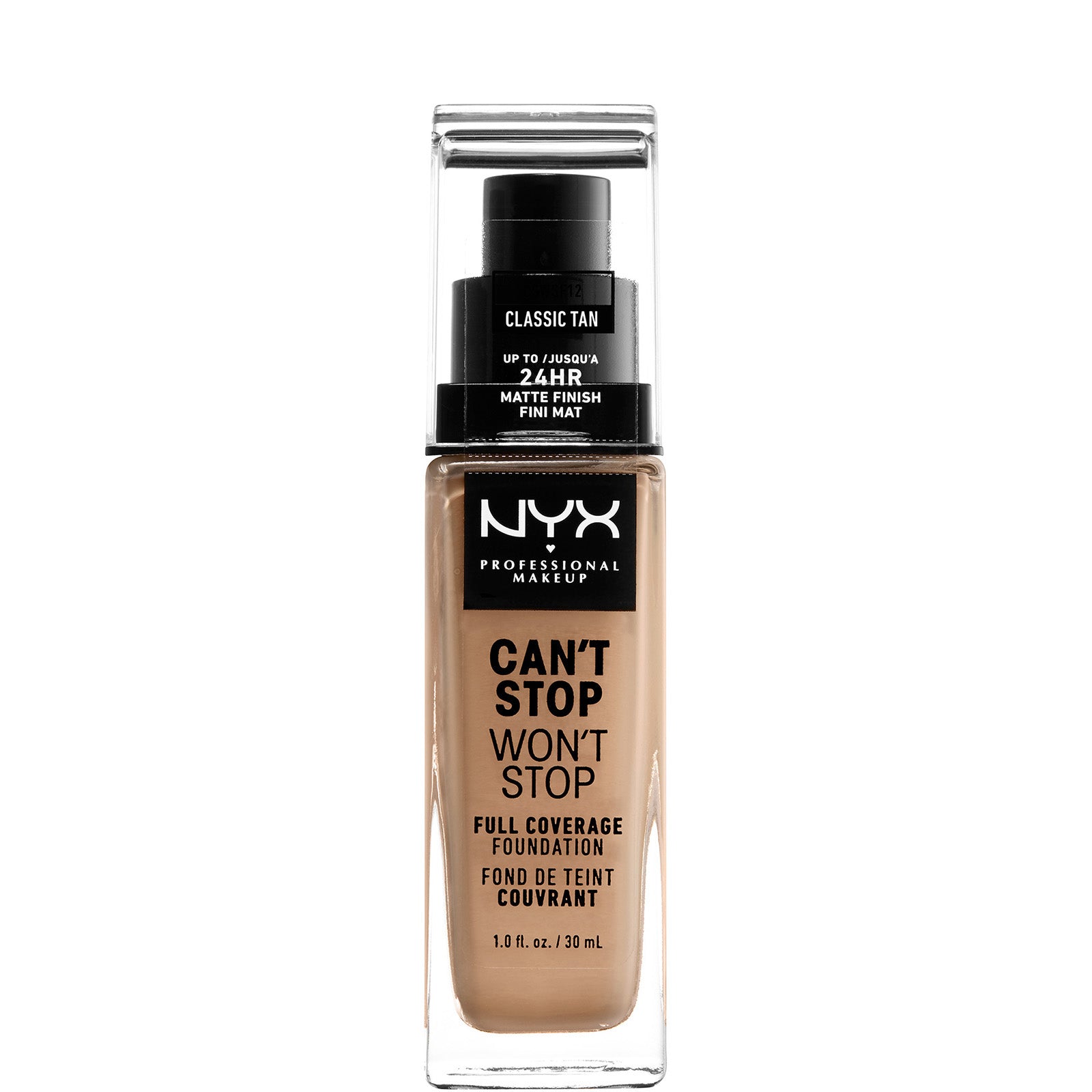 NYX Professional Makeup Can't Stop Won't Stop 24 Hour Foundation (Various Shades)