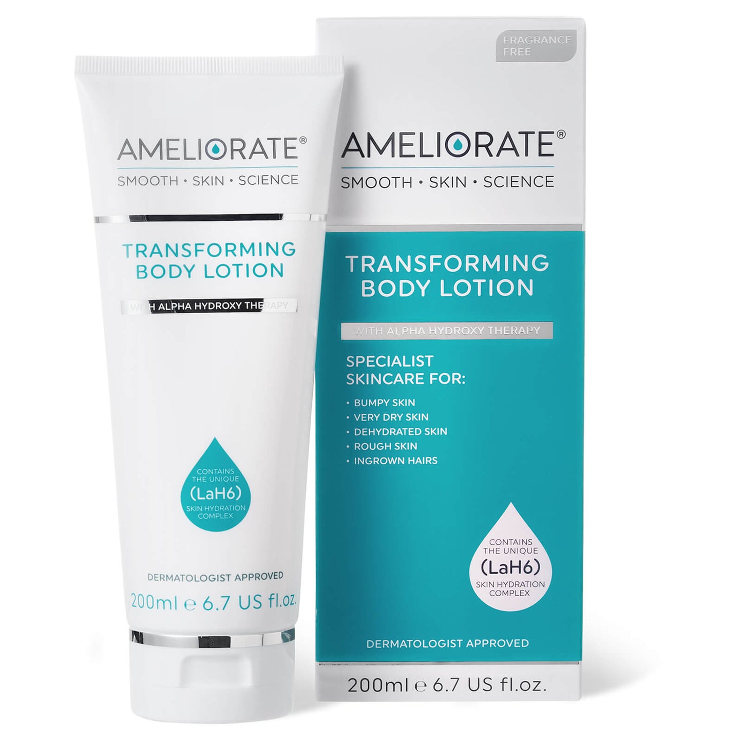 AMELIORATE Transforming Body Lotion Fragrance Free 200ml