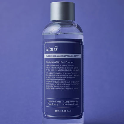 Dear, Klairs Supple Preparation Unscented Toner 180ml