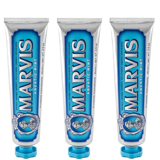 Marvis Aquatic Mint Toothpaste Bundle (3x85ml)