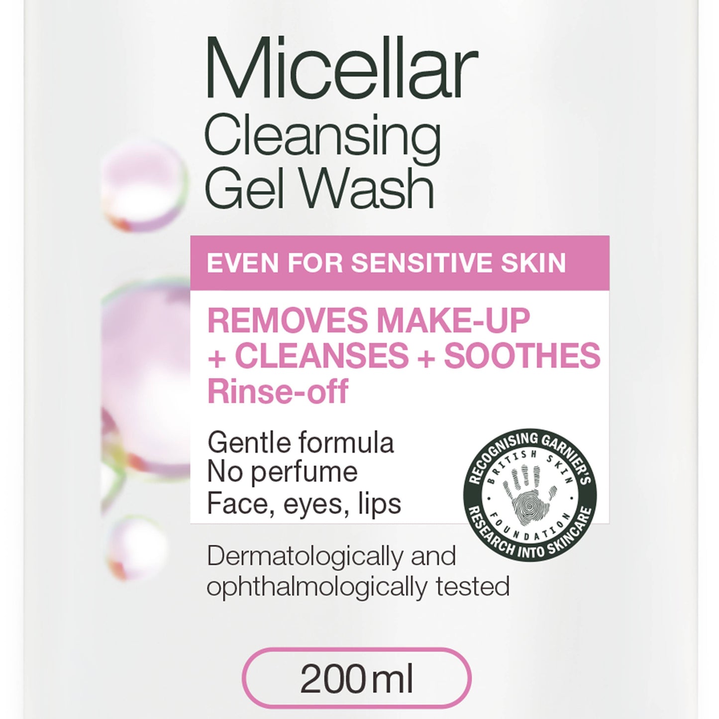 Garnier Micellar Gel Face Wash Sensitive Skin 200ml