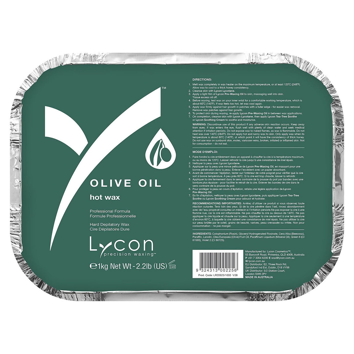 Lycon Olive Oil Hot Wax 1kg