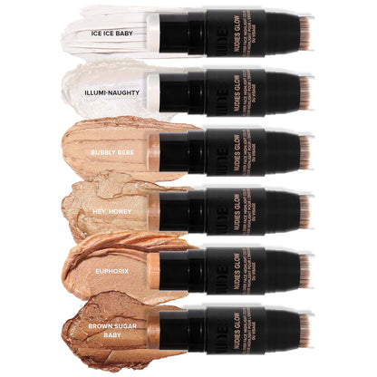 NUDESTIX Nudies Glow All Over Face Highlight Colour 8g (Various Shades)