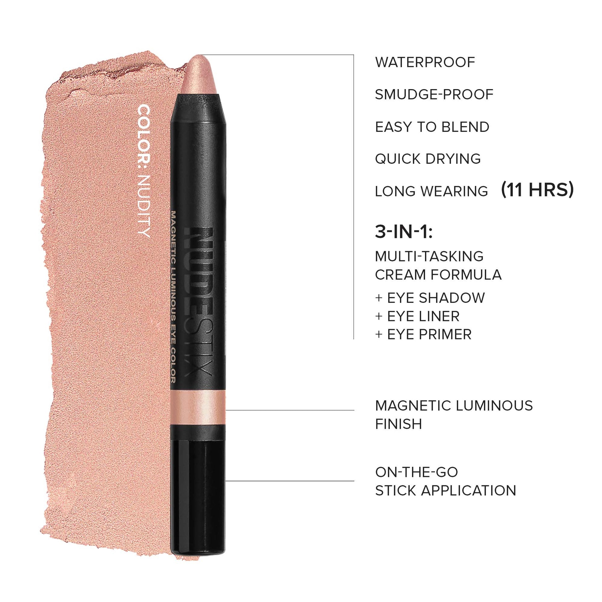 NUDESTIX Magnetic Luminous Eye Colour 2.8g (Various Shades)