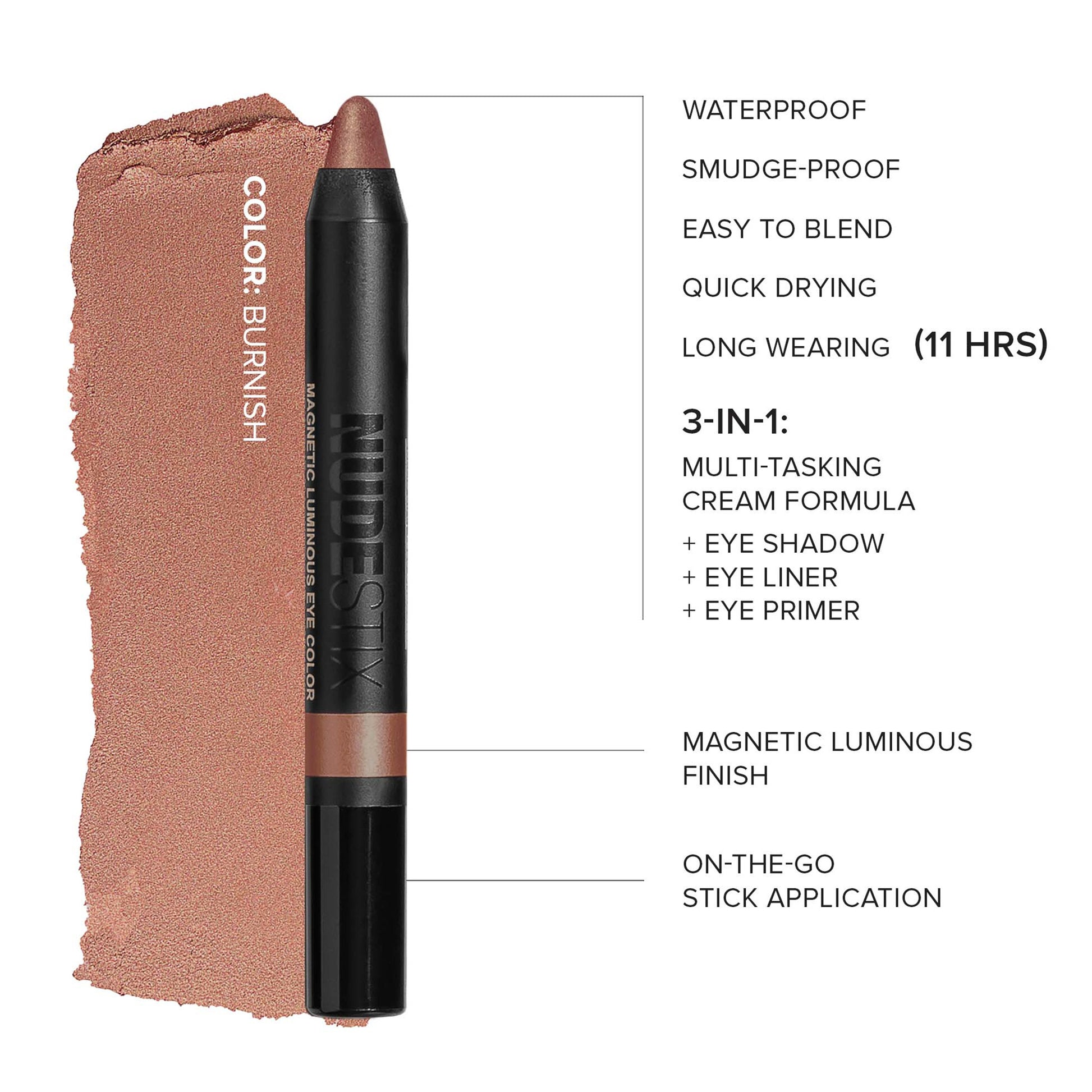 NUDESTIX Magnetic Luminous Eye Colour 2.8g (Various Shades)