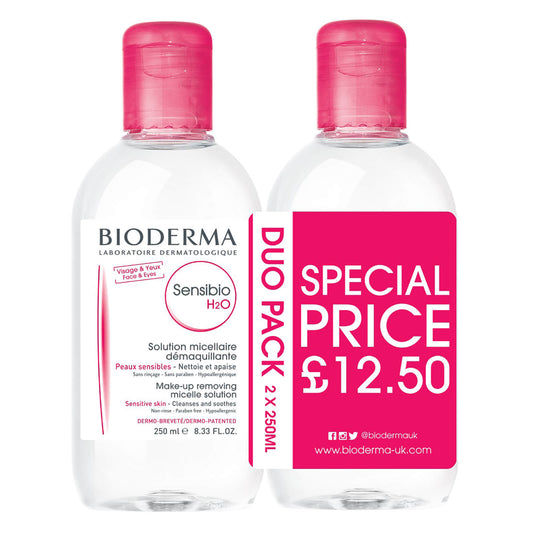 Bioderma Sensibio Cleansing Micellar Water Sensitive Skin Duo Pack 250ml