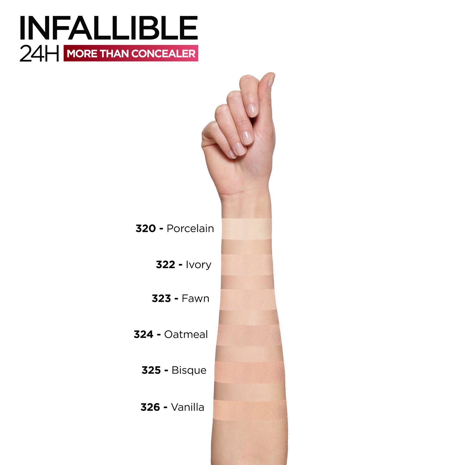 L'Oréal Paris Infallible More Than Concealer 10ml (Various Shades)