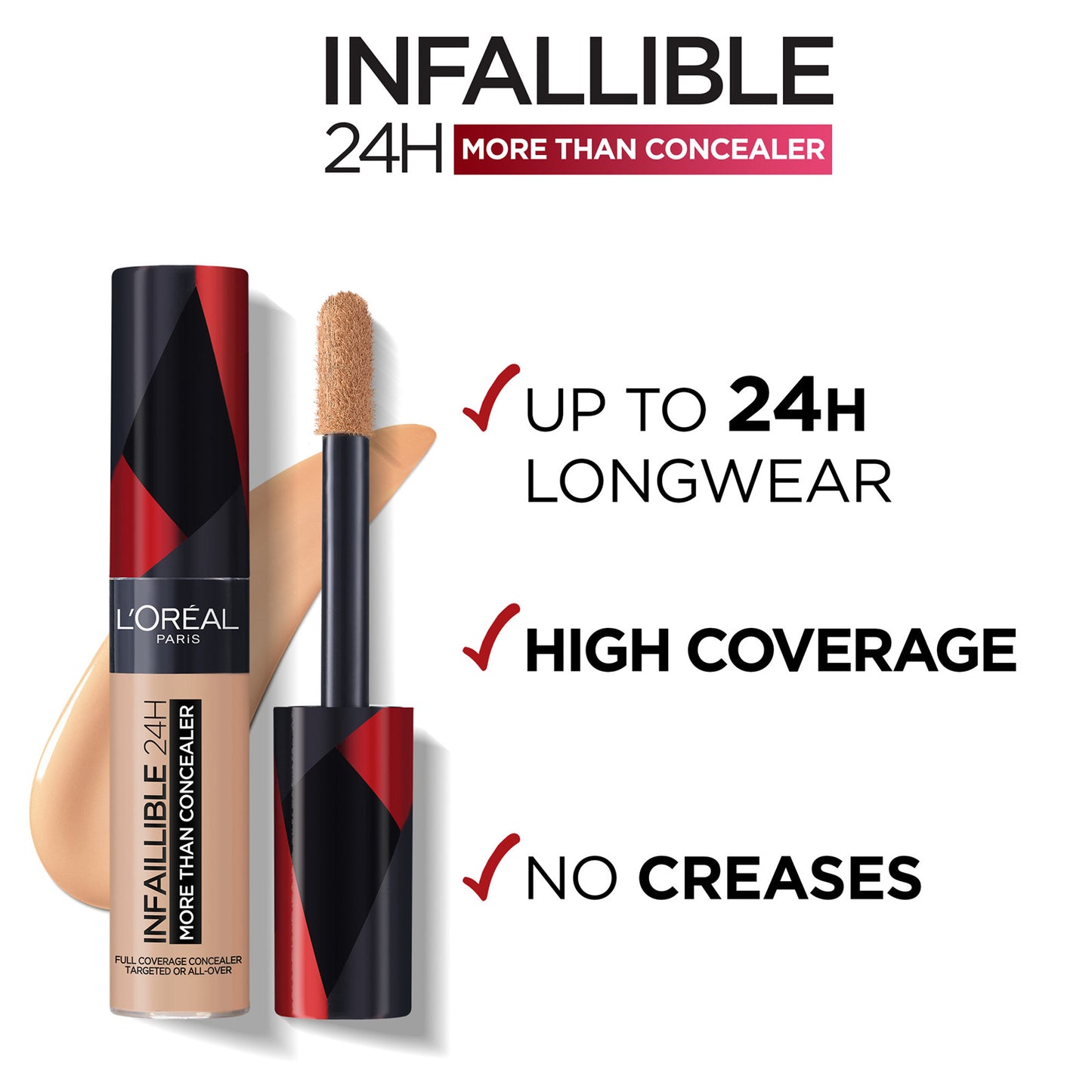 L'Oréal Paris Infallible More Than Concealer 10ml (Various Shades)