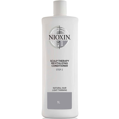 NIOXIN System 1 Scalp Therapy Revitalising Conditioner for Natural Hair with Light Thinning 1L