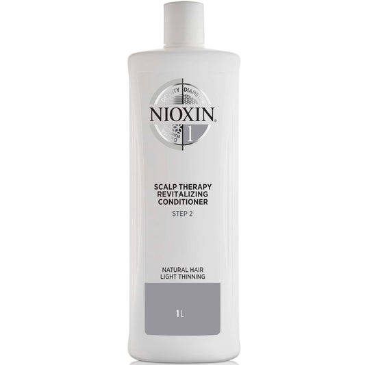 NIOXIN System 1 Scalp Therapy Revitalising Conditioner for Natural Hair with Light Thinning 1L