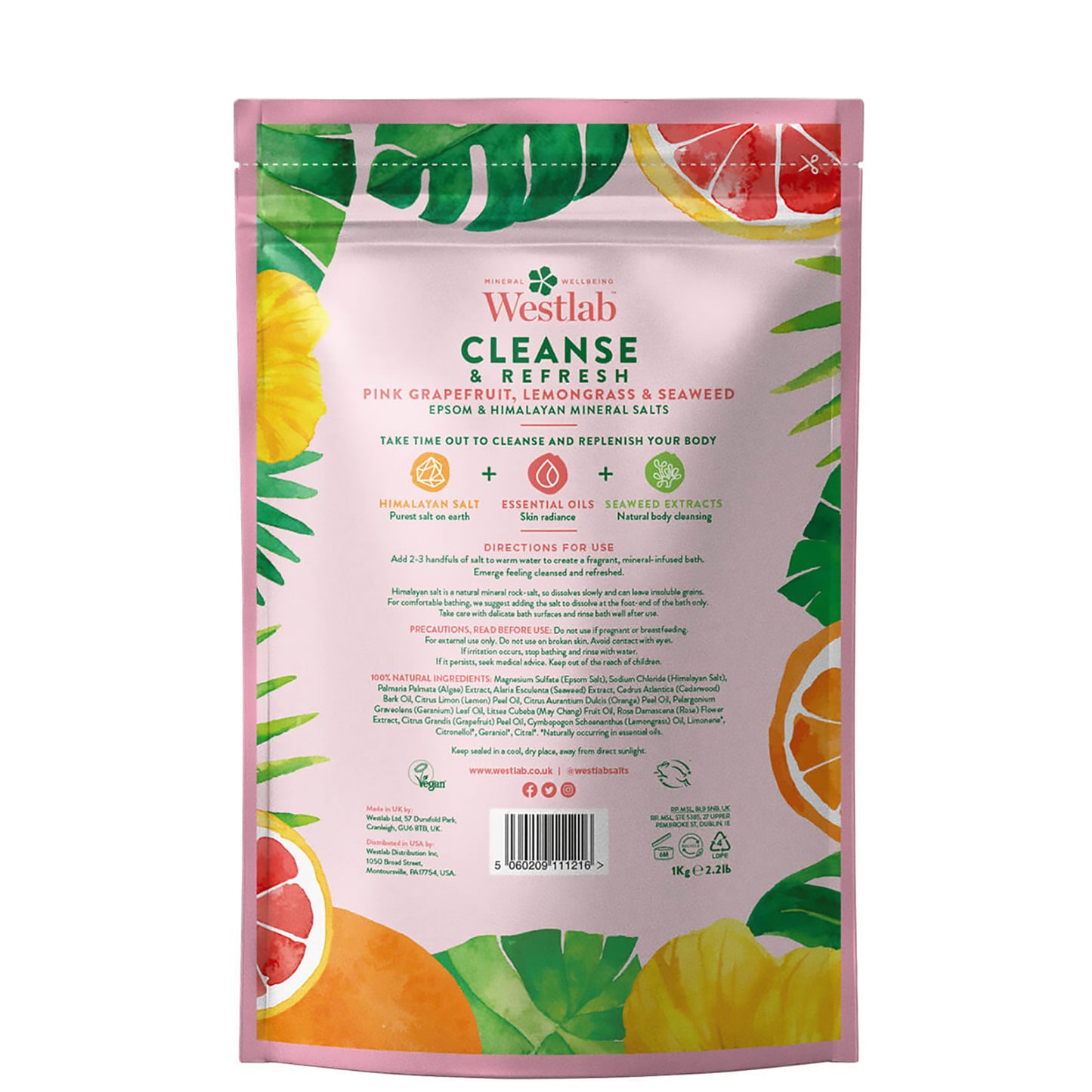 Westlab Cleanse Bathing Salts 1kg