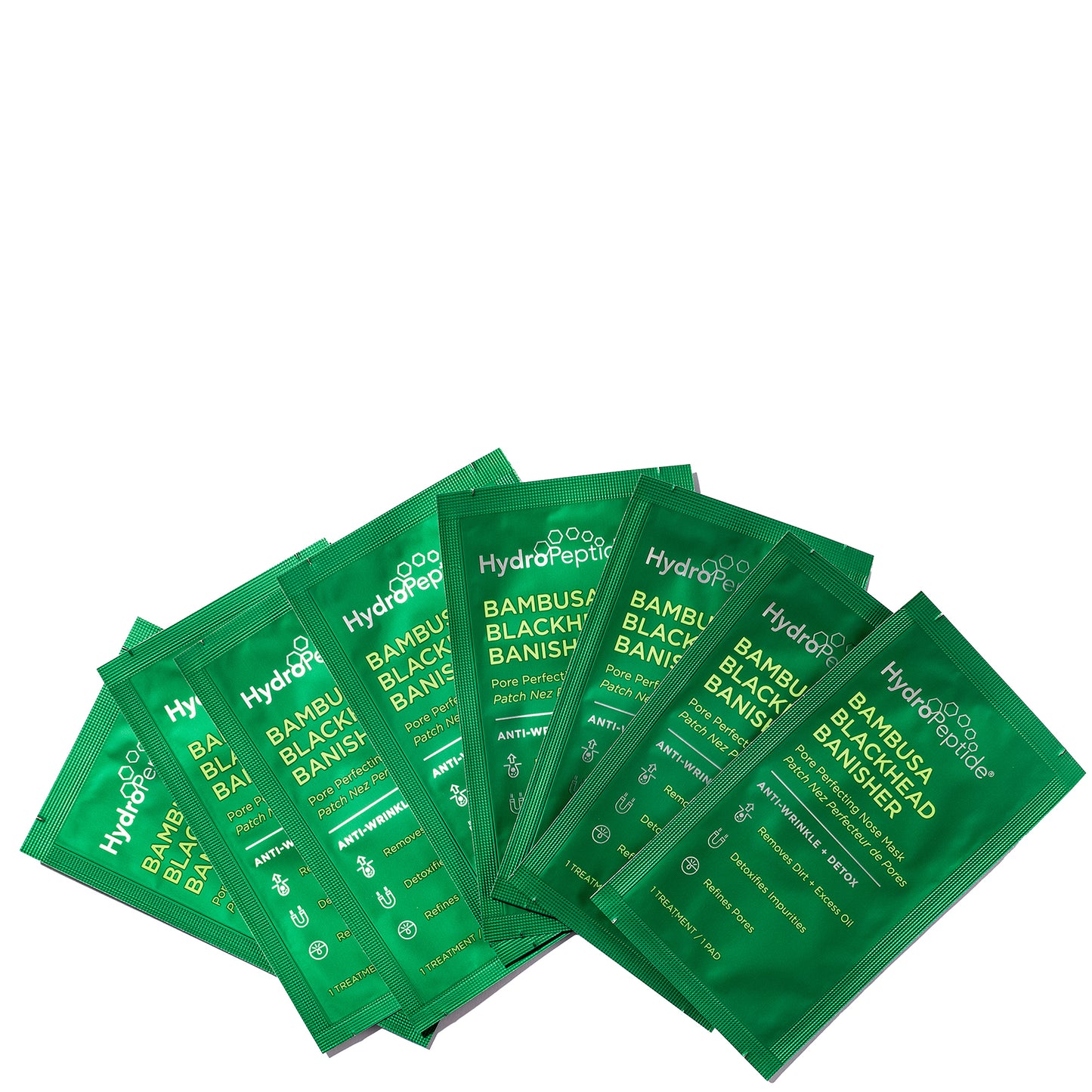 Hydroactive Bambusa Blackhead Banisher: Pore Perfecting Nose Mask 8 Pack