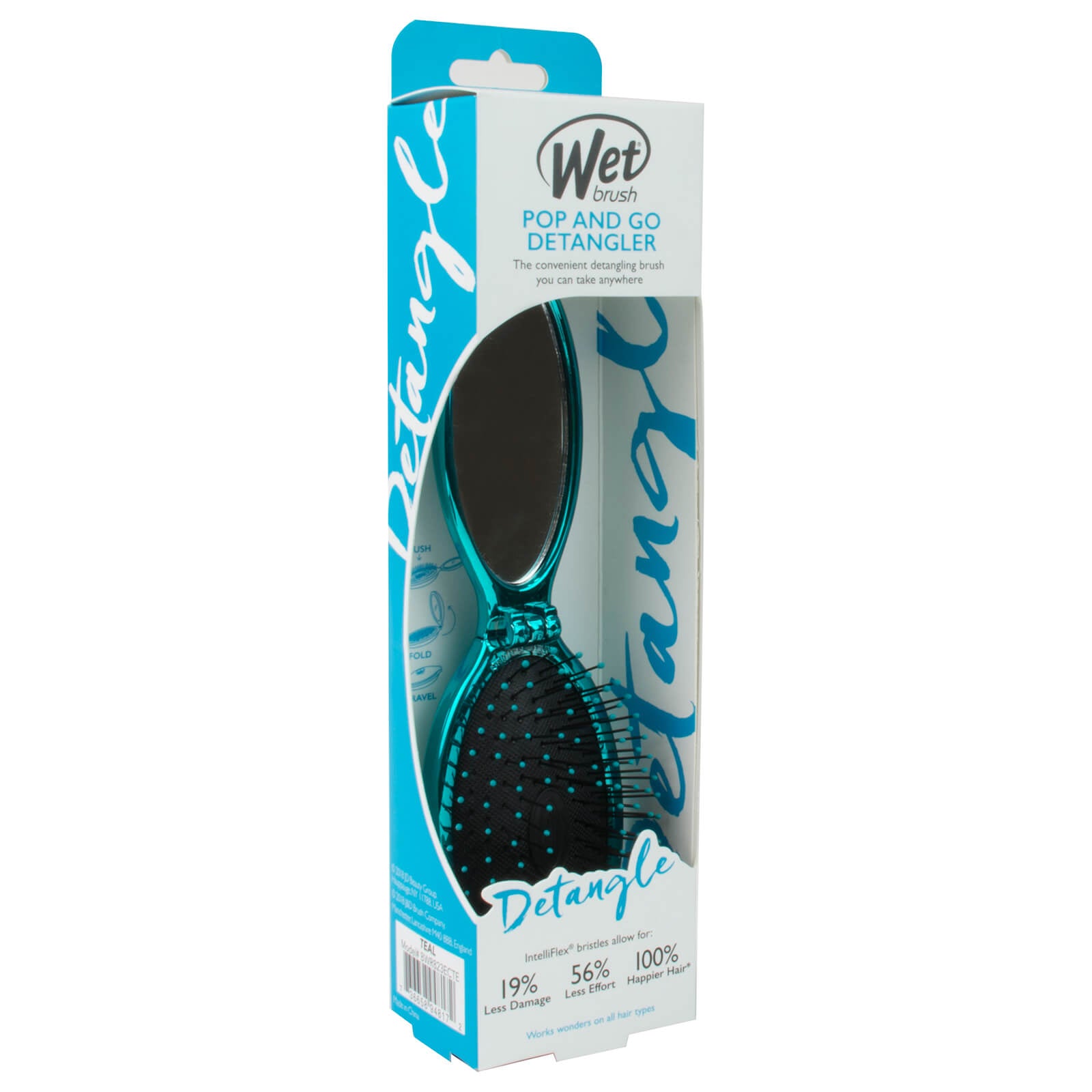 WetBrush Pop and Go Detangler Brush - Teal