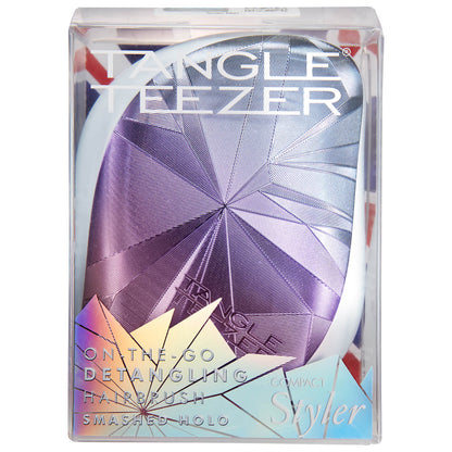 Tangle Teezer Compact Styler Detangling Hairbrush - Smashed Holo Blue