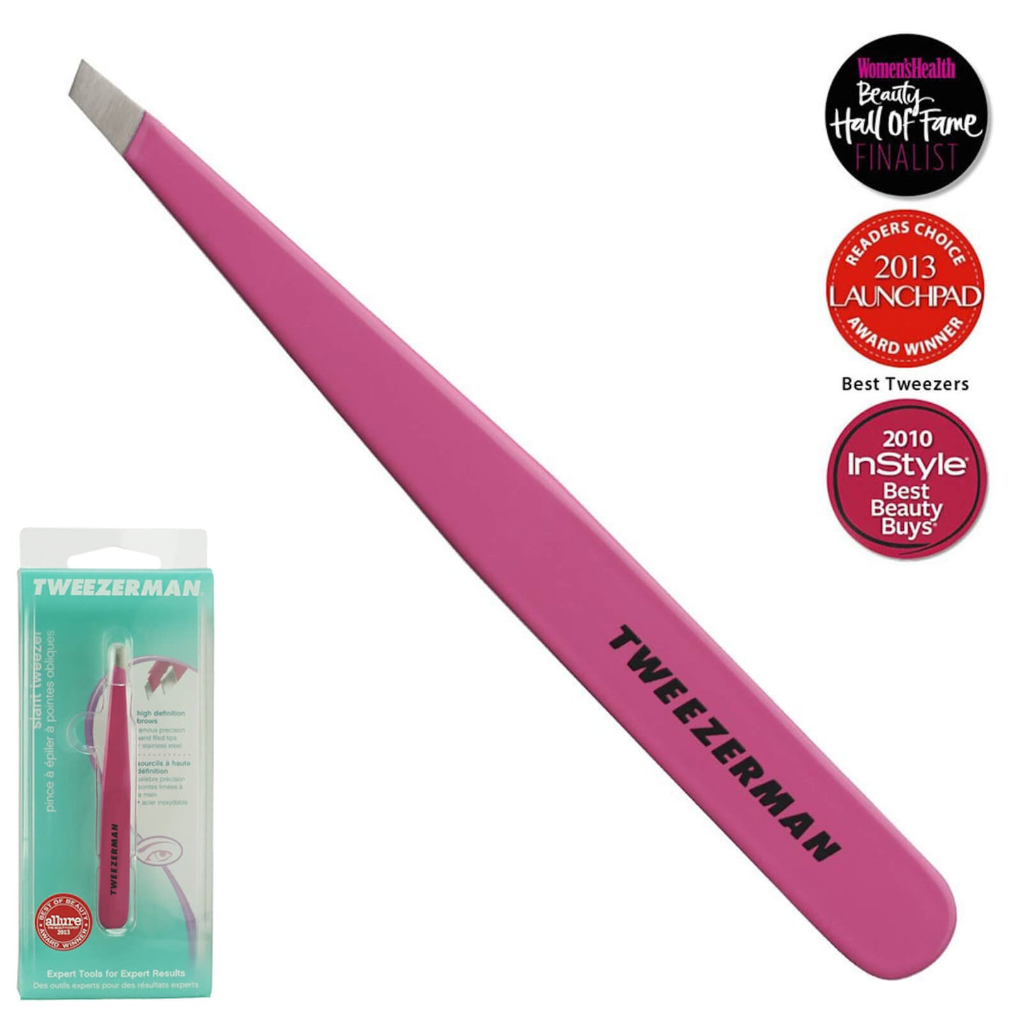 Tweezerman Slant Tweezer - Pink