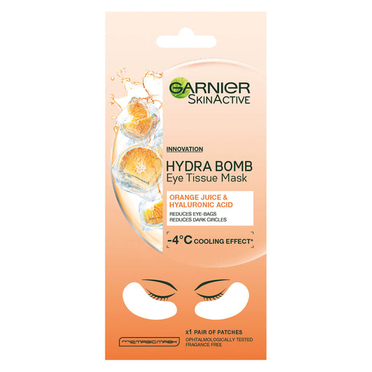 Garnier Skin Active Eye Tissue Mask with Hyaluronic Acid and Orange Juice 6ml