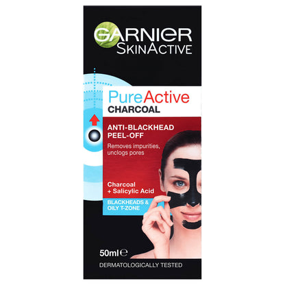 Garnier Pure Active Charcoal Anti-Blackhhead Peel Off Mask 50ml