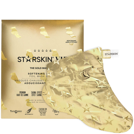 STARSKIN VIP The Gold Mask Foot Softening Luxury Foil Mask Socks