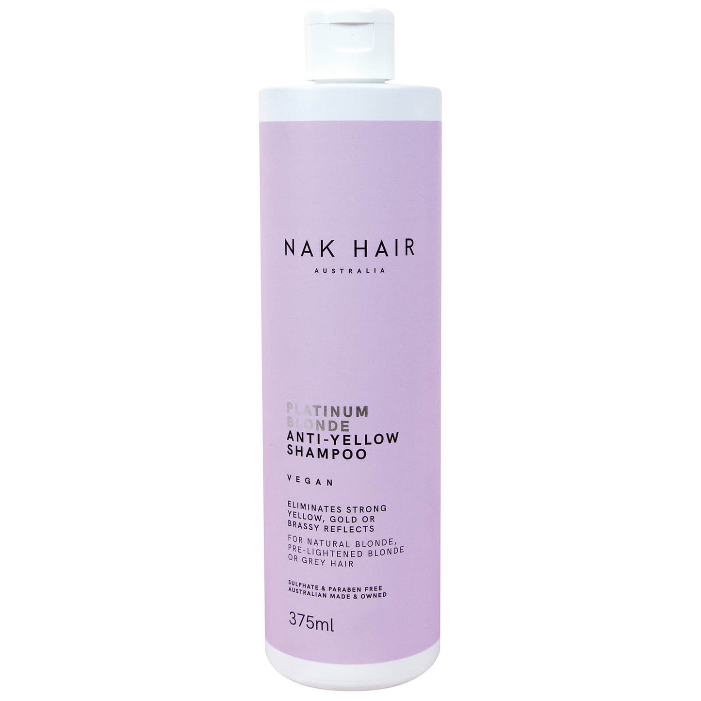 NAK Platinum Blonde Anti-Yellow Shampoo 375ml