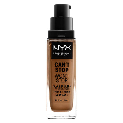 NYX Professional Makeup Can't Stop Won't Stop Full Coverage Liquid Foundation 30ml (Various Shades)