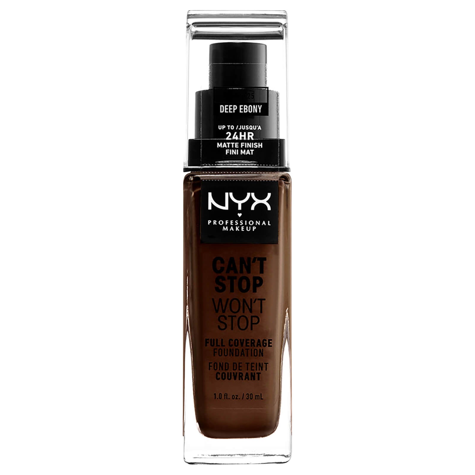 NYX Professional Makeup Can't Stop Won't Stop Full Coverage Liquid Foundation 30ml (Various Shades)