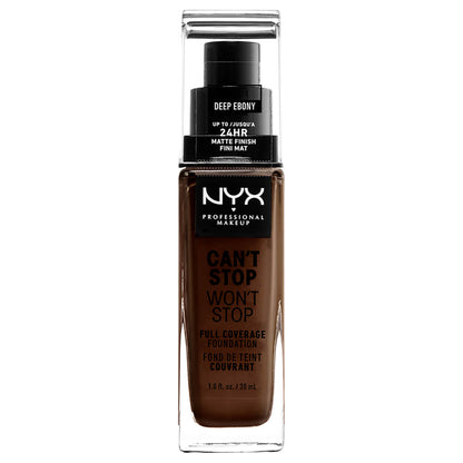 NYX Professional Makeup Can't Stop Won't Stop Full Coverage Liquid Foundation 30ml (Various Shades)