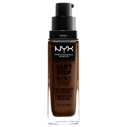 NYX Professional Makeup Can't Stop Won't Stop Full Coverage Liquid Foundation 30ml (Various Shades)