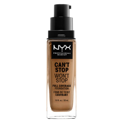 NYX Professional Makeup Can't Stop Won't Stop Full Coverage Liquid Foundation 30ml (Various Shades)