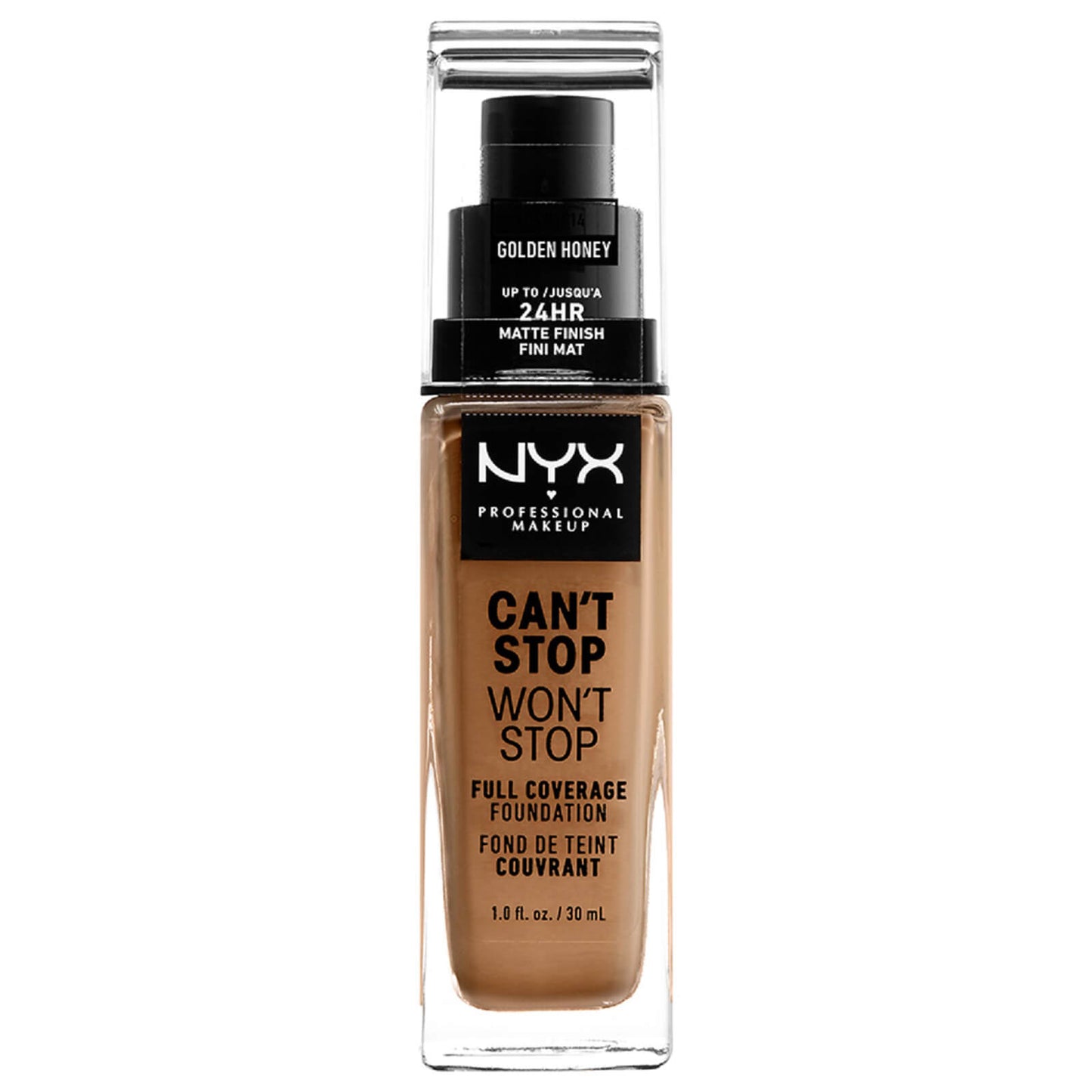 NYX Professional Makeup Can't Stop Won't Stop Full Coverage Liquid Foundation 30ml (Various Shades)