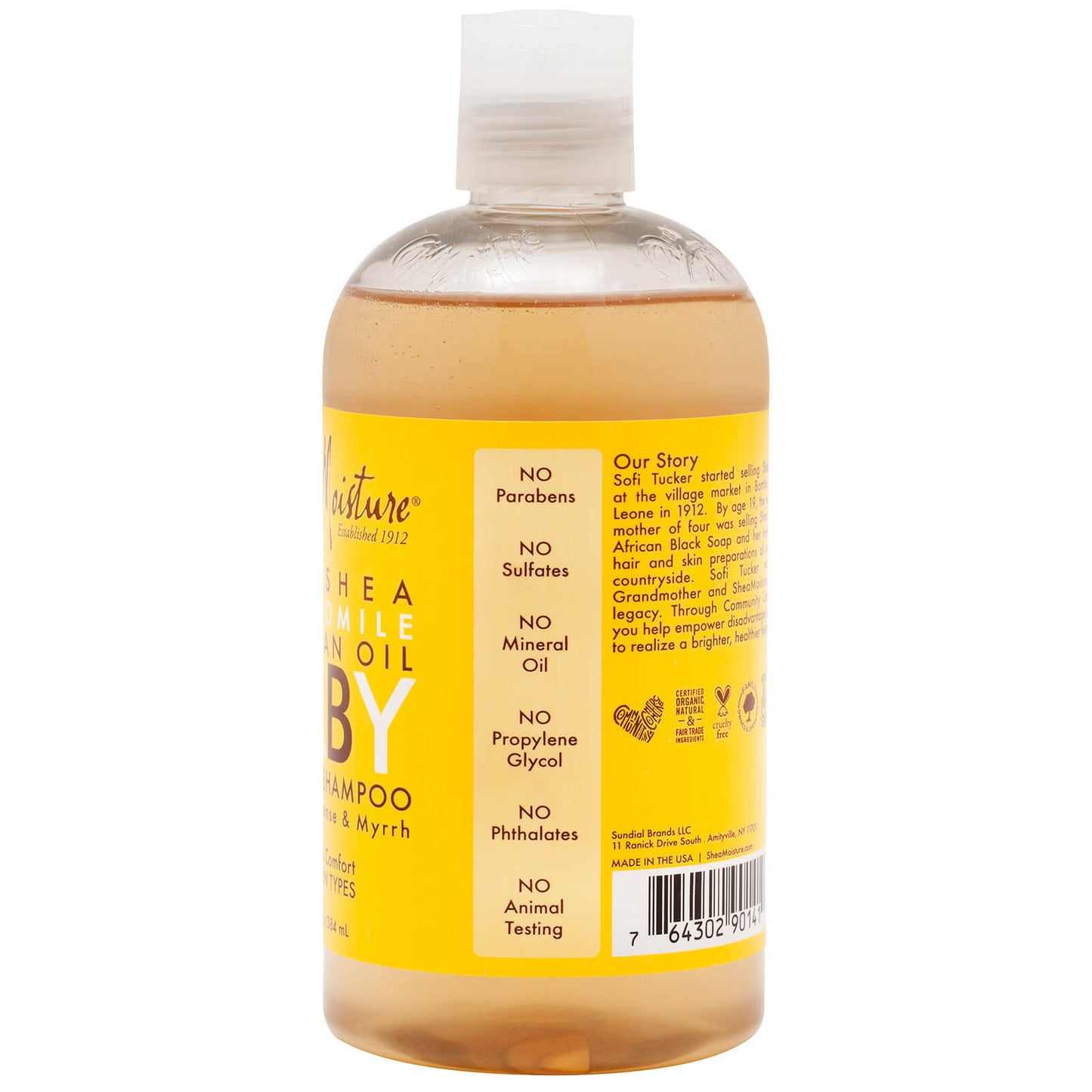 SheaMoisture Raw Shea, Chamomile and Argan Oil Baby Head-to-Toe Shampoo 384ml