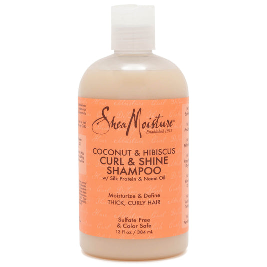 SheaMoisture Coconut & Hibiscus Curl and Shine Shampoo 384ml