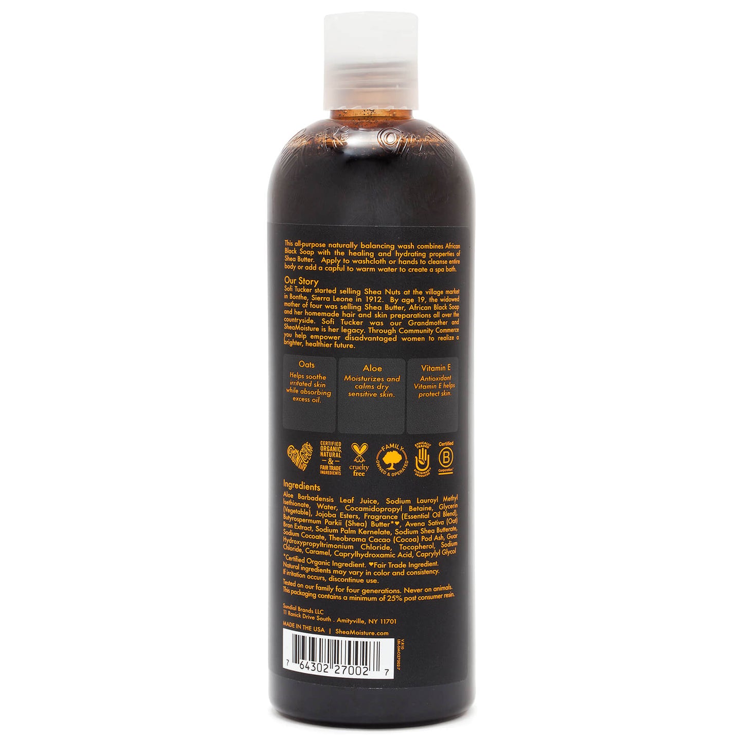 SheaMoisture African Black Soap Soothing Body Wash 384ml