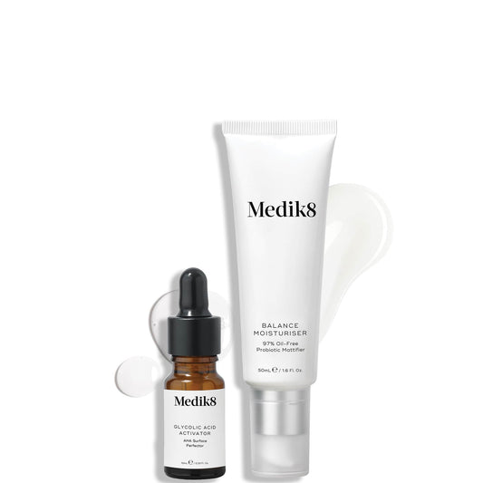 Medik8 Balance Moisturiser 50ml and Glycolic Acid Activator 10ml