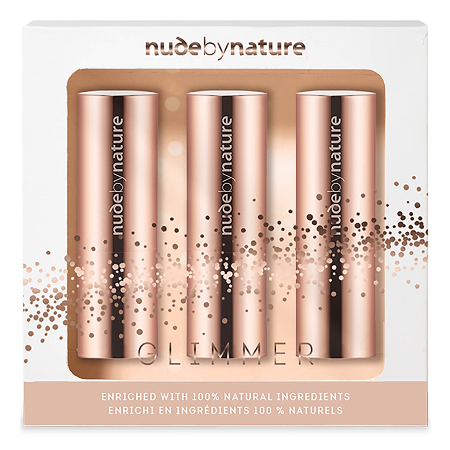 nude by nature Glimmer Moisture Shine Lipstick Trio