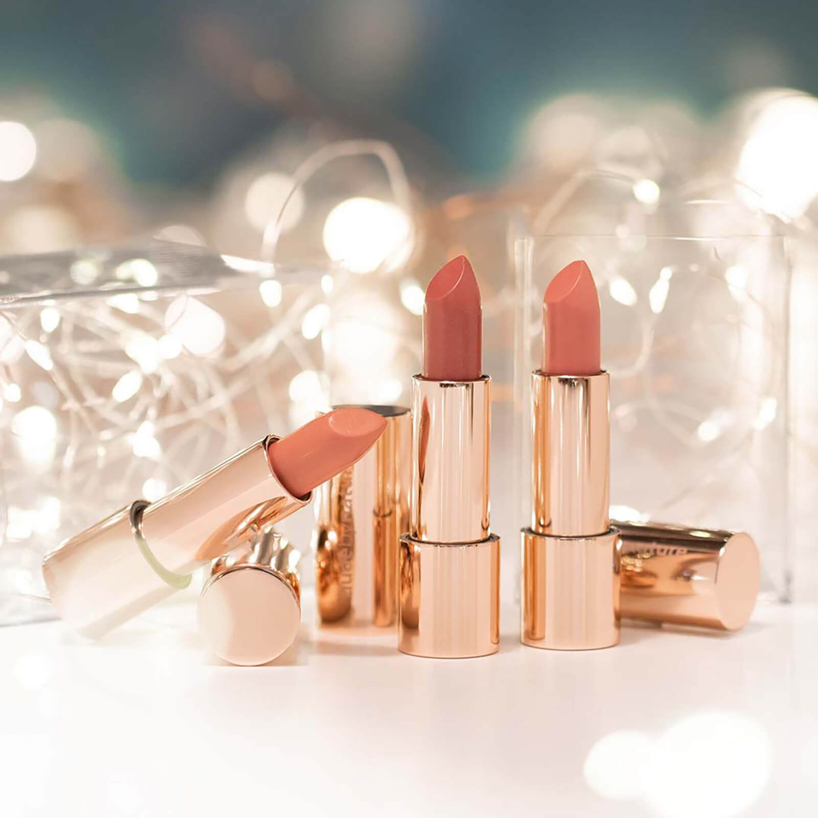 nude by nature Glimmer Moisture Shine Lipstick Trio