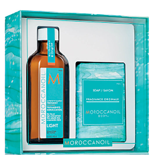 Moroccanoil Light Oil & Soap Gift Pack