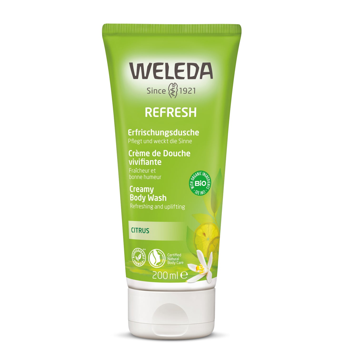 Weleda Citrus Refresh Creamy Body Wash 200ml