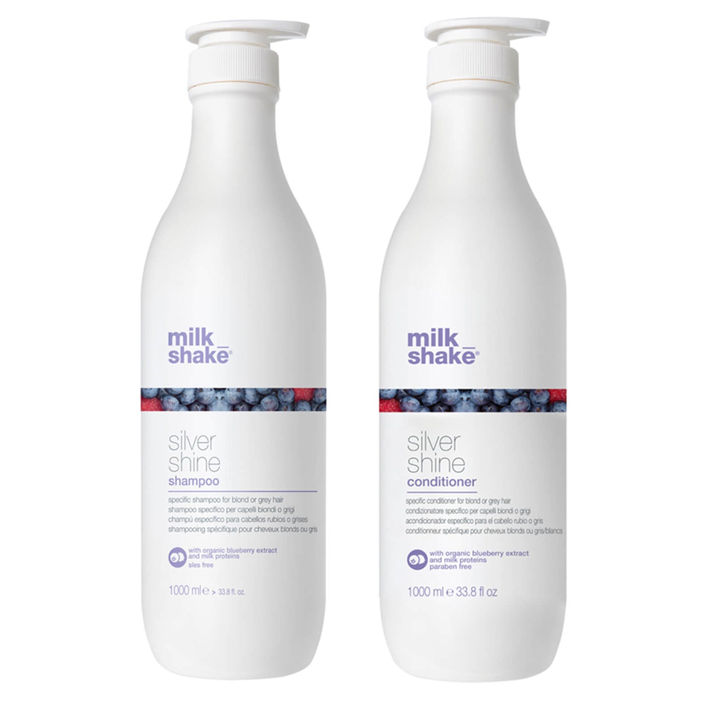 milk_shake Silver Shine Shampoo and Conditioner 1000ml