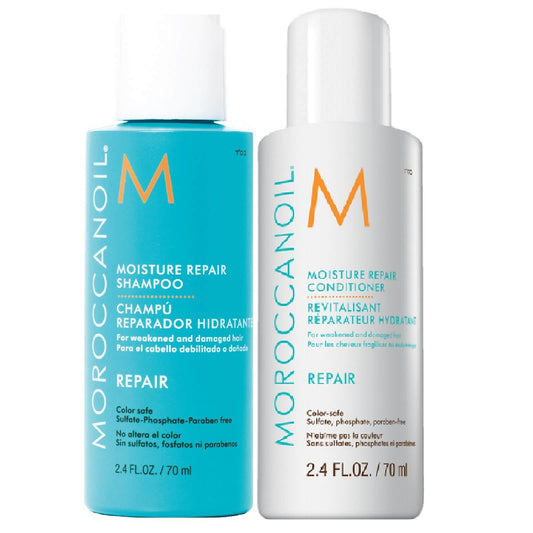 Moroccanoil Moisture Repair Shampoo and Conditioner Duo (Free Gift)