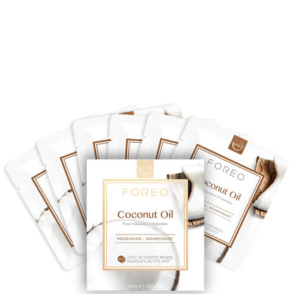 FOREO Coconut Oil UFO/UFO Mini Nourishing Face Mask for Dry Skin (6 Pack)