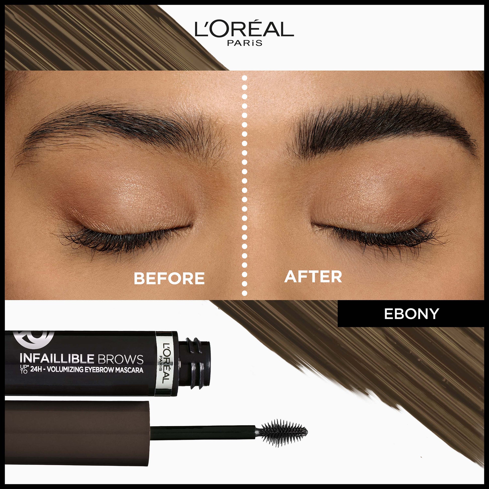 L'Oreal Paris Eyebrow Artist Plump & Set - 109 Ebony