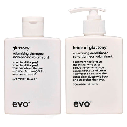 evo Gluttony Volumising Shampoo and Conditioner