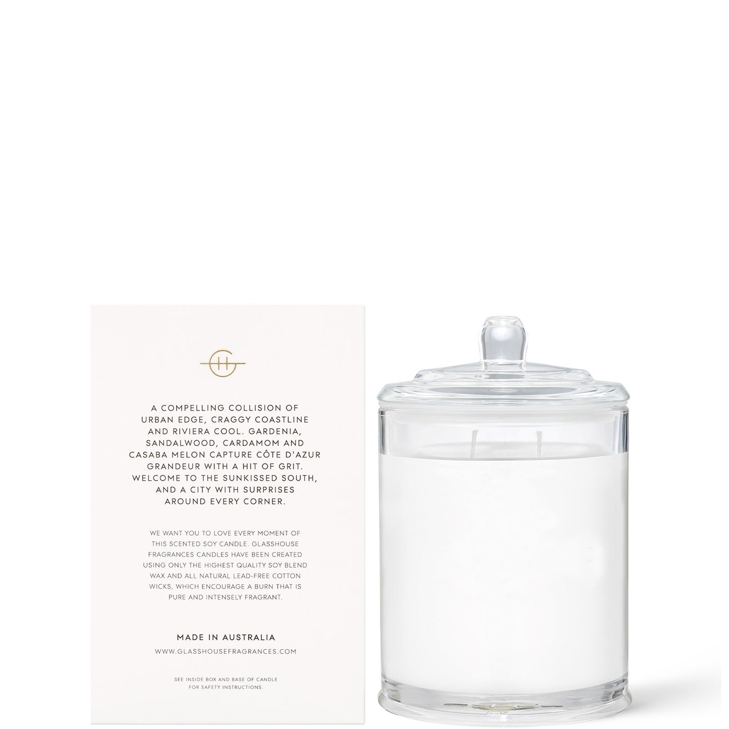 Glasshouse Fragrances Marseille Memoir Candle 380g