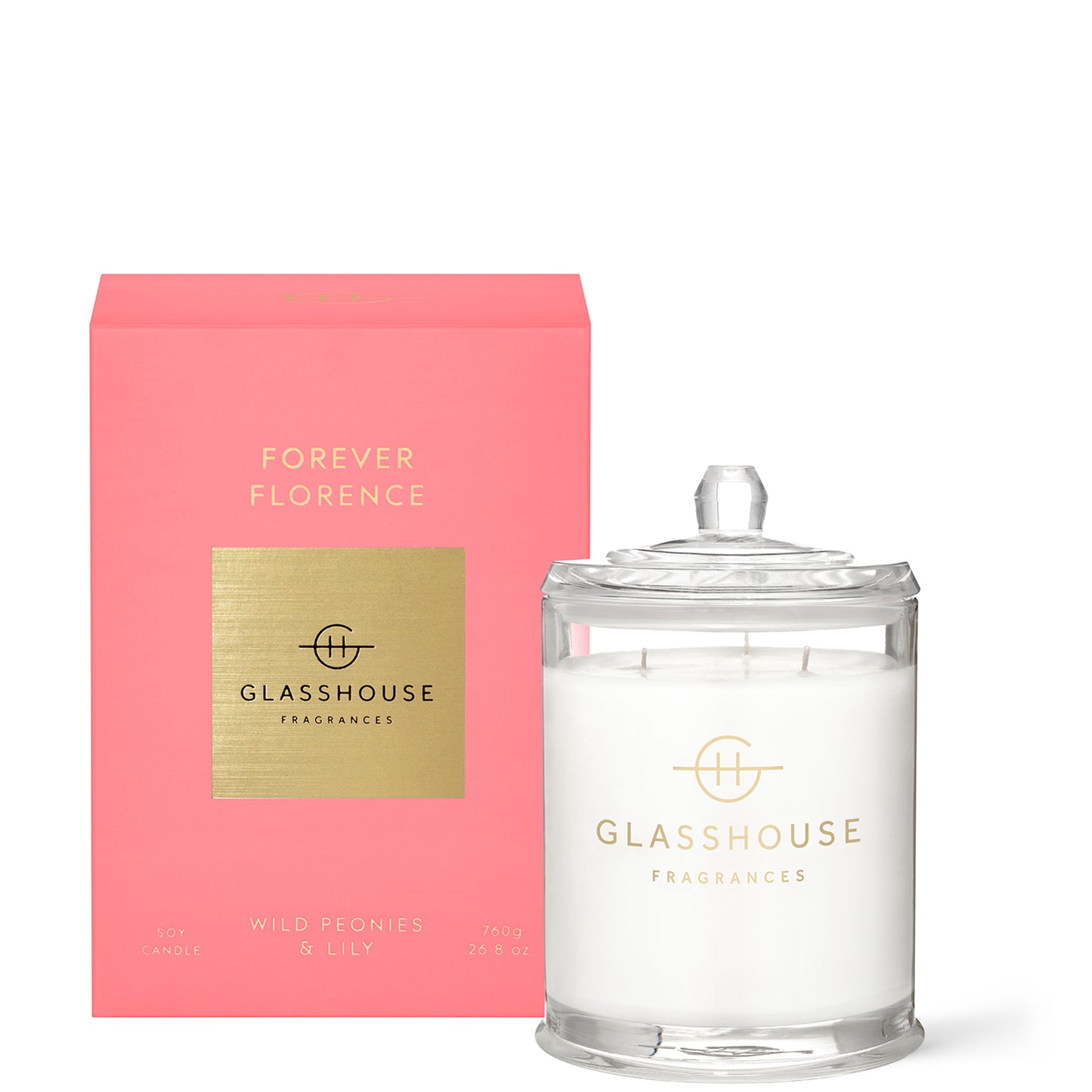 Glasshouse Fragrances Forever Florence Candle 760g